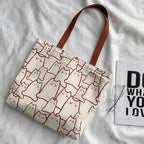 Sac cabas Chats — Tote bag en toile épaisse, grande capacité