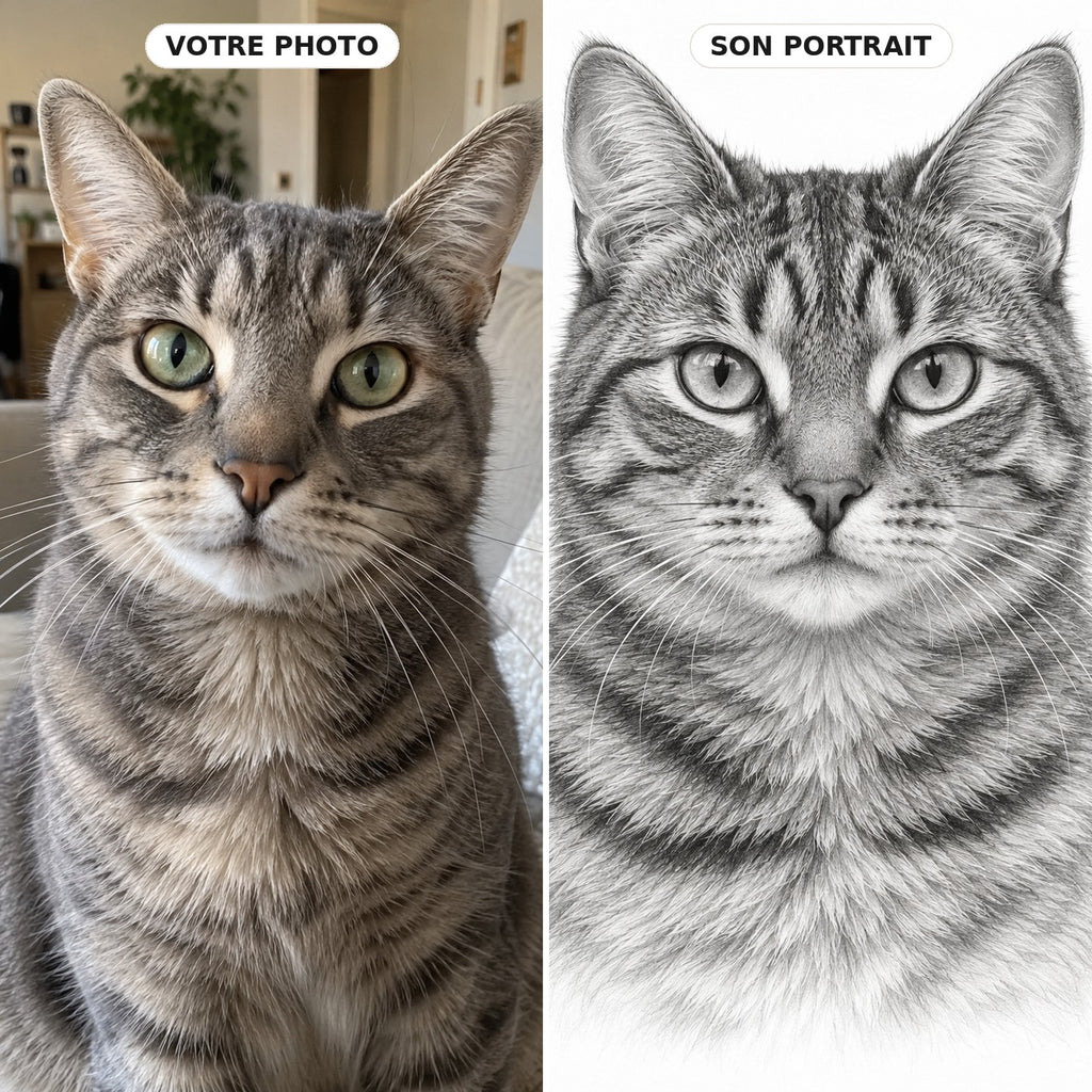 Le Crayon — portrait de votre animal