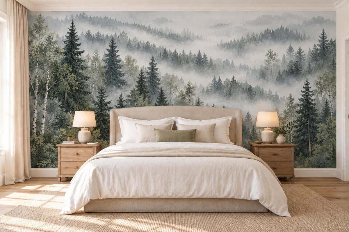 La Forêt brumeuse — posée dans une chambre