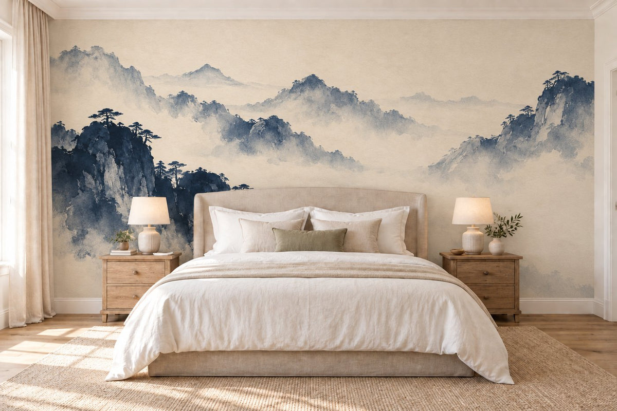 Les Montagnes d’encre — posée dans une chambre