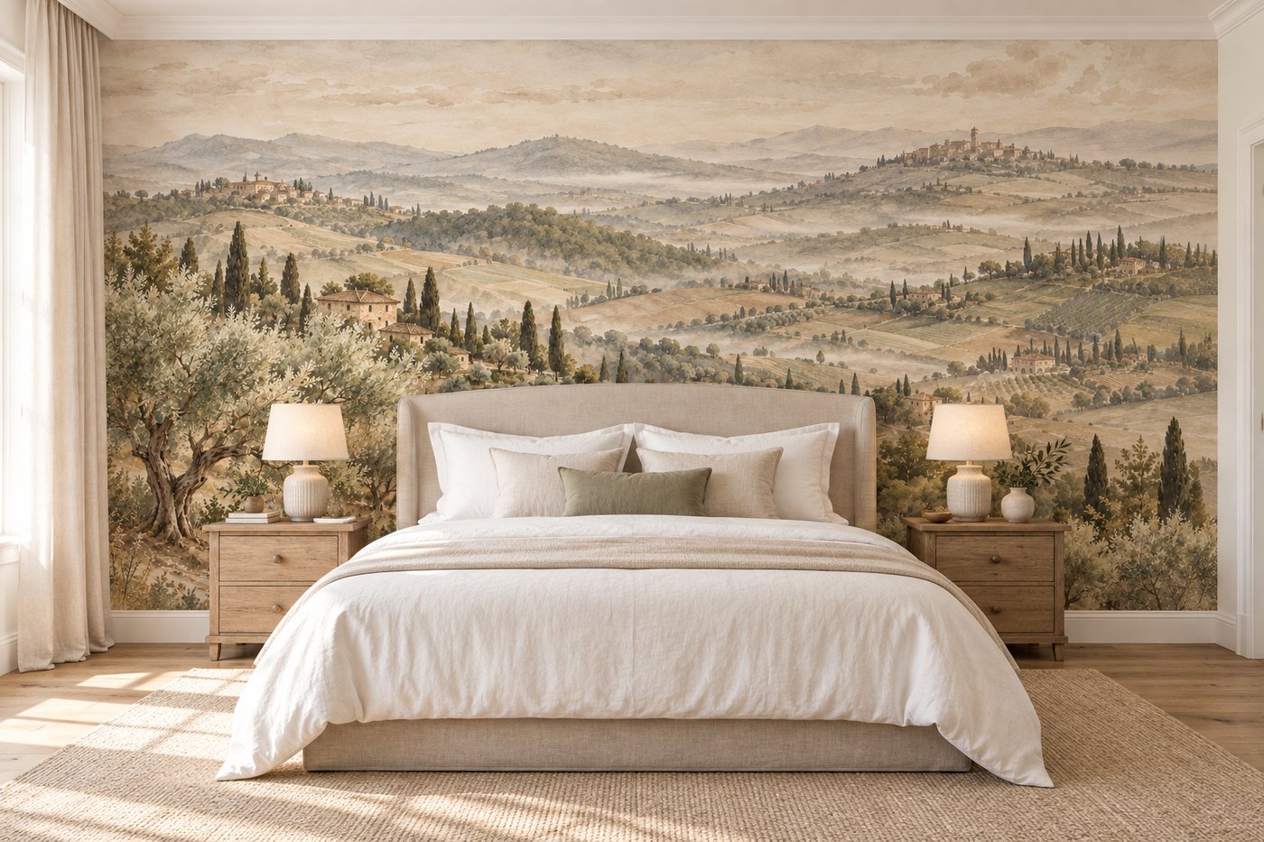 La Toscane — posée dans une chambre