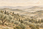 La Toscane — la fresque en entier