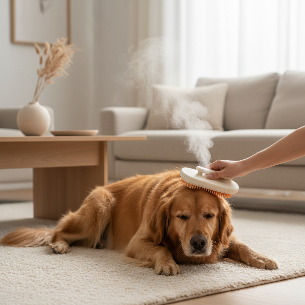 Brosse Vapeur 3-en-1 Luméa – Chien & Chat, sans poils partout